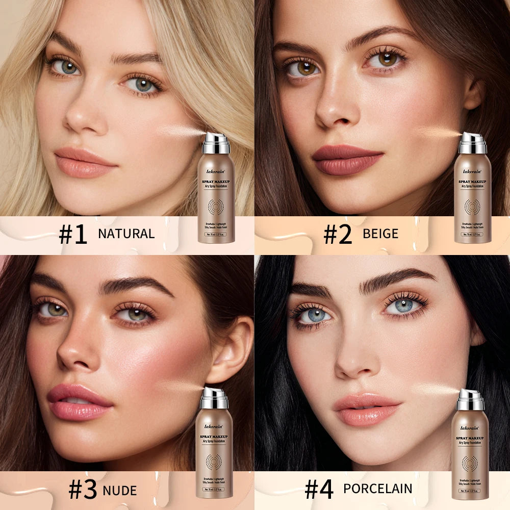 Foundation Spray Waterproof Magic AirbrushSilky Mist Lightweight Long Lasting Oil Control Higt Cover Matte Makeup Base Cosmetics - AliExpress 66