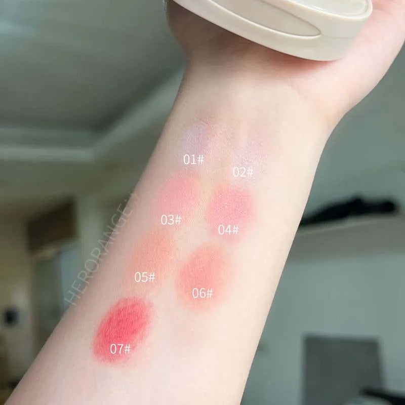 Monokrom Kalis Air Panjang Tahan Lama Plat Peach Orange Kabus Lembut Matte Semulajadi Blush Matte for Semulajadi Rouge - AliExpress 66