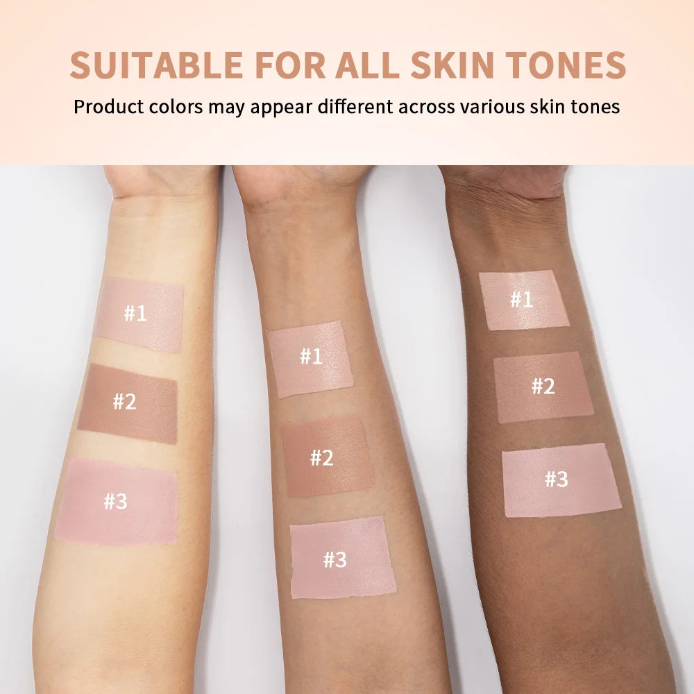CC Full Coverage Undereye Color Corrector Matte Waterproof Nourishing Full Coverage Pressed Powder Foundation With Puff Makeup