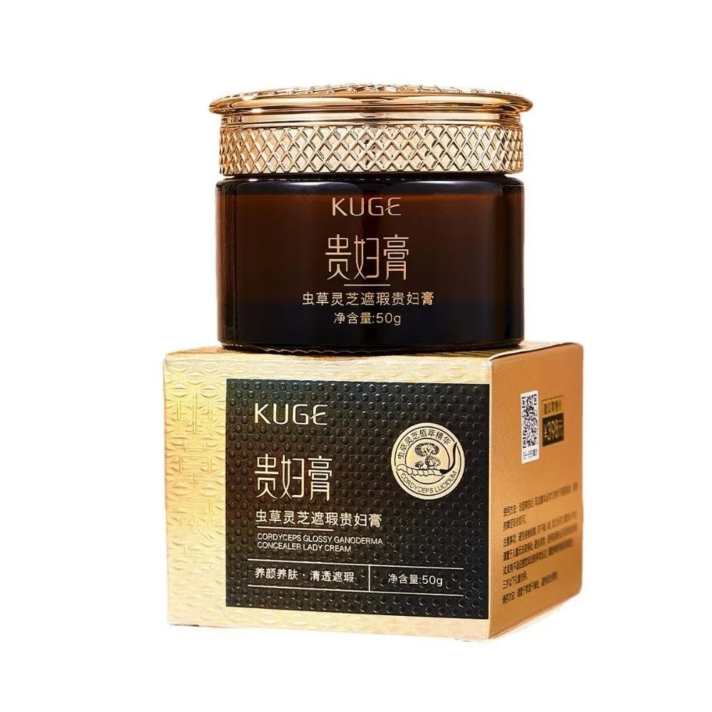 Cordyceps Concealer Fade Fine Lines Glossy Ganoderma Pore Invisible Cream Brightening Clear Lady Face Cream Women Face Skin - AliExpress 66
