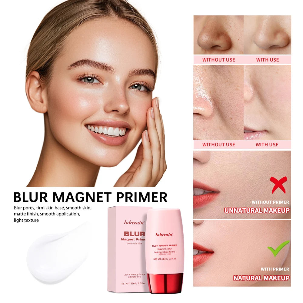 Water-fit Sun Serum & Blur Magnet Primer & Waterproof Matte Setting Spray Set SPF50 Sunscreen Oil Control Matte Makeup Effect - AliExpress 66