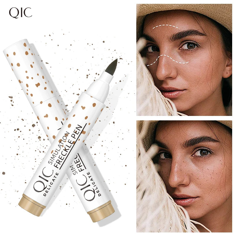 QIC Face Fake Freckles Pen Natural Waterproof Lifelike Fake Freckles Pen for Long Lasting Look Dot Spot Pen Makep Tool Cosmetic - AliExpress 66