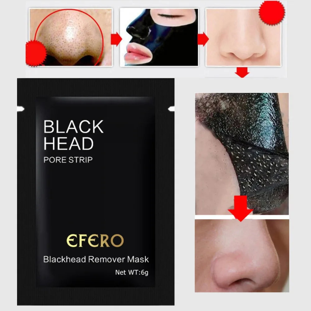 New Acne Treatments Black Head Remover Mask Peel Off Black Dots Black Face Mask Nose Purifying Skin Care Facial Mask Mud