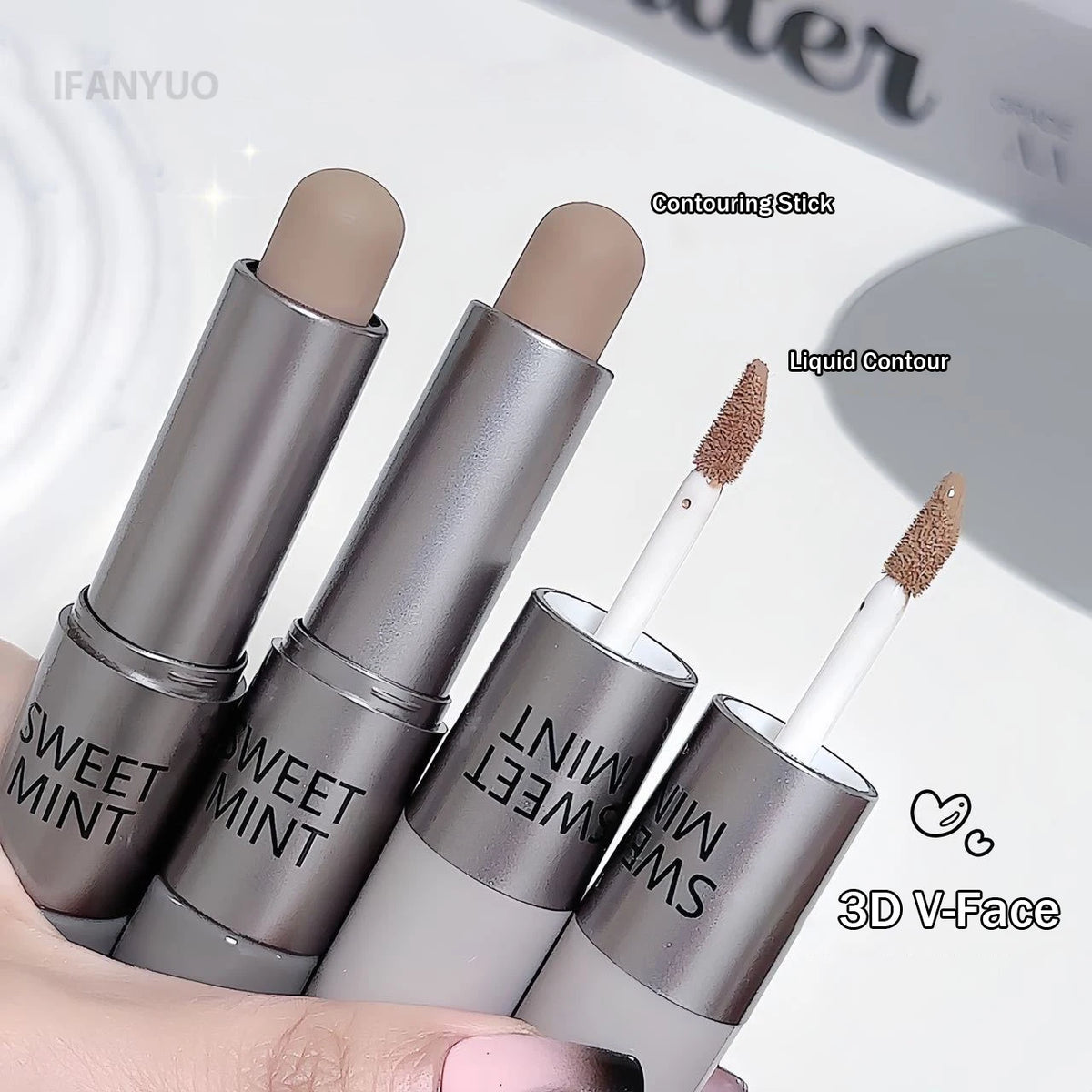 2 in 1 Contour & Concealer Stick Waterproof Face Sculpting Makeup Creamy Matte Foundation Highlighter Long Lasting Nose Shadow - AliExpress 66