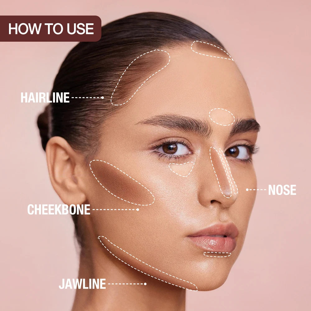 O.TWO.O Contour Stick Cream Long-wear Lightweight Brighten Stick Easy to Sculpt Face Concealer Bronzer Contouring Makeup Pen - AliExpress 66
