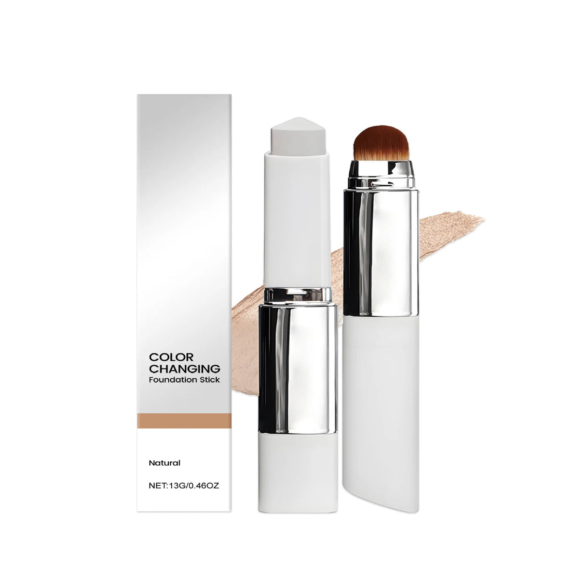 New 2-in-1 Color-Changing Foundation Stick Liquid Lightweight Moisturizing Brightening Foundation Color Changing For All Skin - AliExpress 66