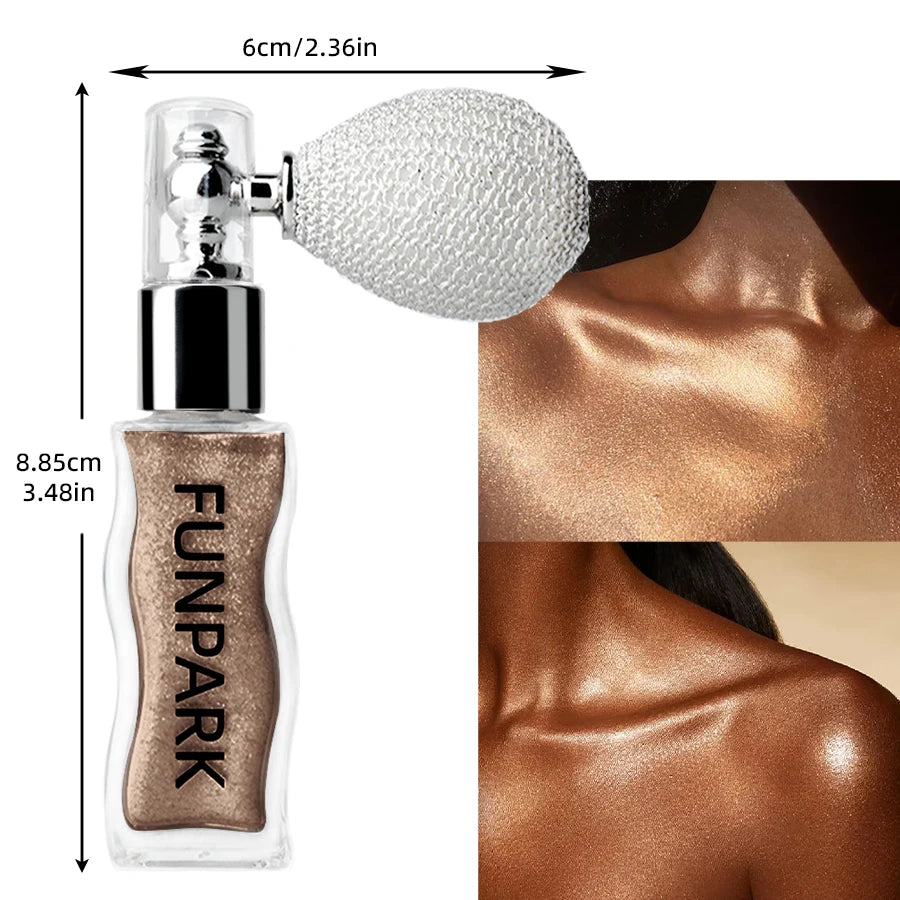 1PC Highlighter Powder Brightens The Whole Body Sparking Face Korean Makeup Lasting Pearlescent White Brown Silver Cosmetics - AliExpress 66