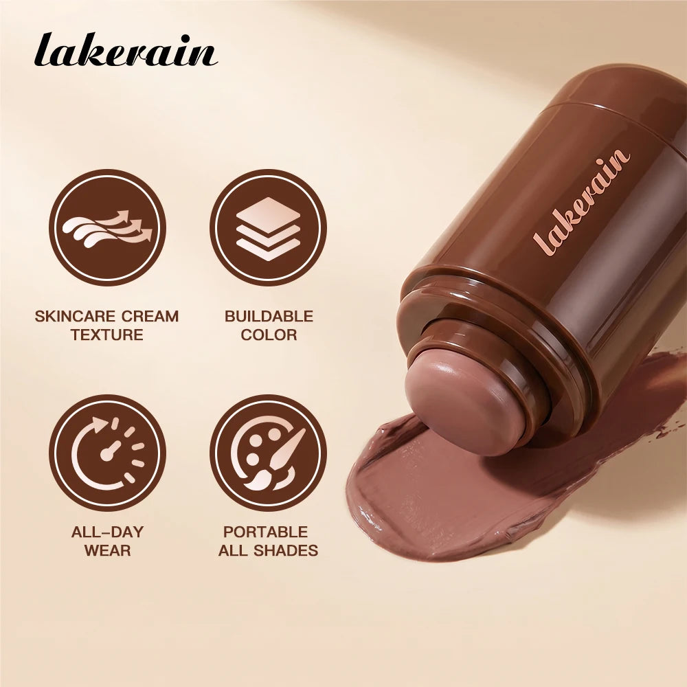 Lakerain Bronze Contour Stick Long-lasting Natural Makeup Finish Create Dimensional Effect Hydrates Smooths Skin Contour Stick - AliExpress 66
