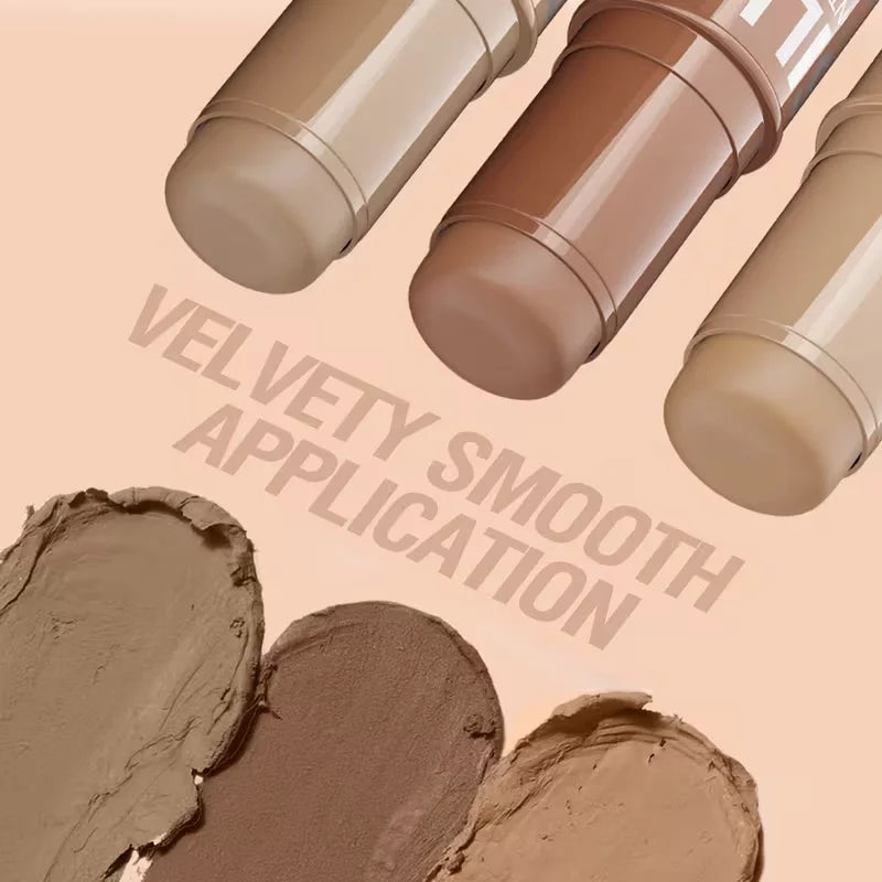 Tri-Color Multi-Functional Face Brightening Contour Stick Contouring &Brightening Skin-Perfecting Stick Waterproof Concealer Pen - AliExpress 66