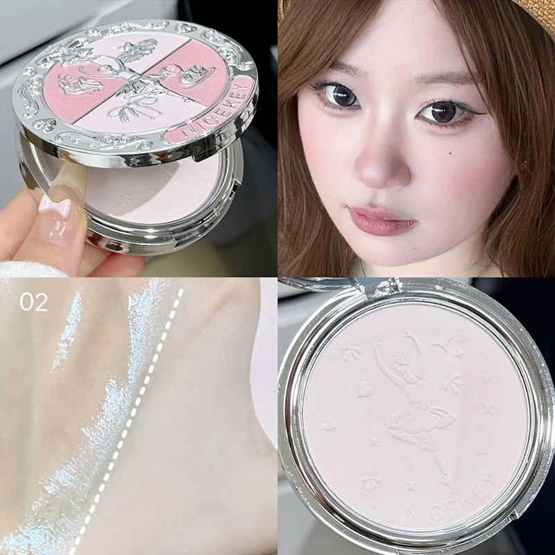 NICEKEY 3 Colors Pressed Powder Natural Makeup Face Powder Oil Control Lasting Setting Powder Smooth Finish Concealer Cosmetics - AliExpress 66