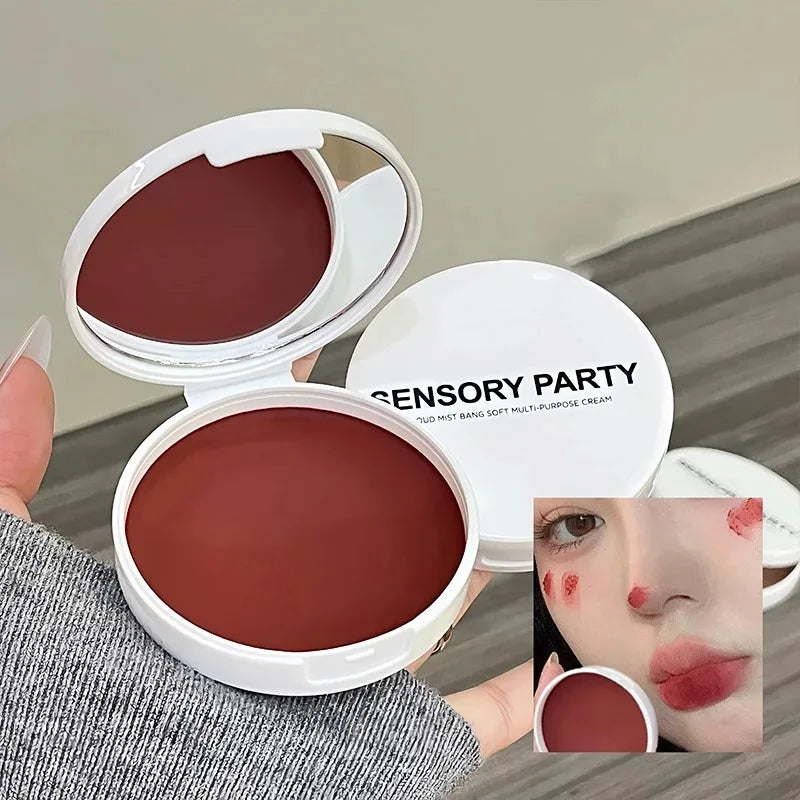 Mousse Lip and Cheek Balm Red Brown Korean Style Matte Blush & Lip Tint Cream High Pigment Moisturizing Lasting Blusher Makeup - AliExpress 66