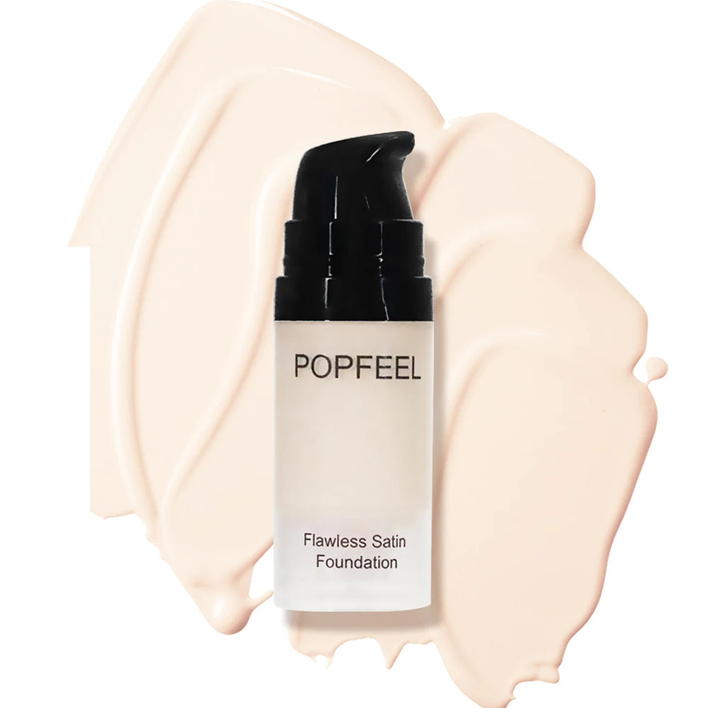 POPFEEL Flawless Satin Foundation, Full Coverage, Waterproof & Sweatproof, Long-Lasting for Perfect Base - AliExpress 66