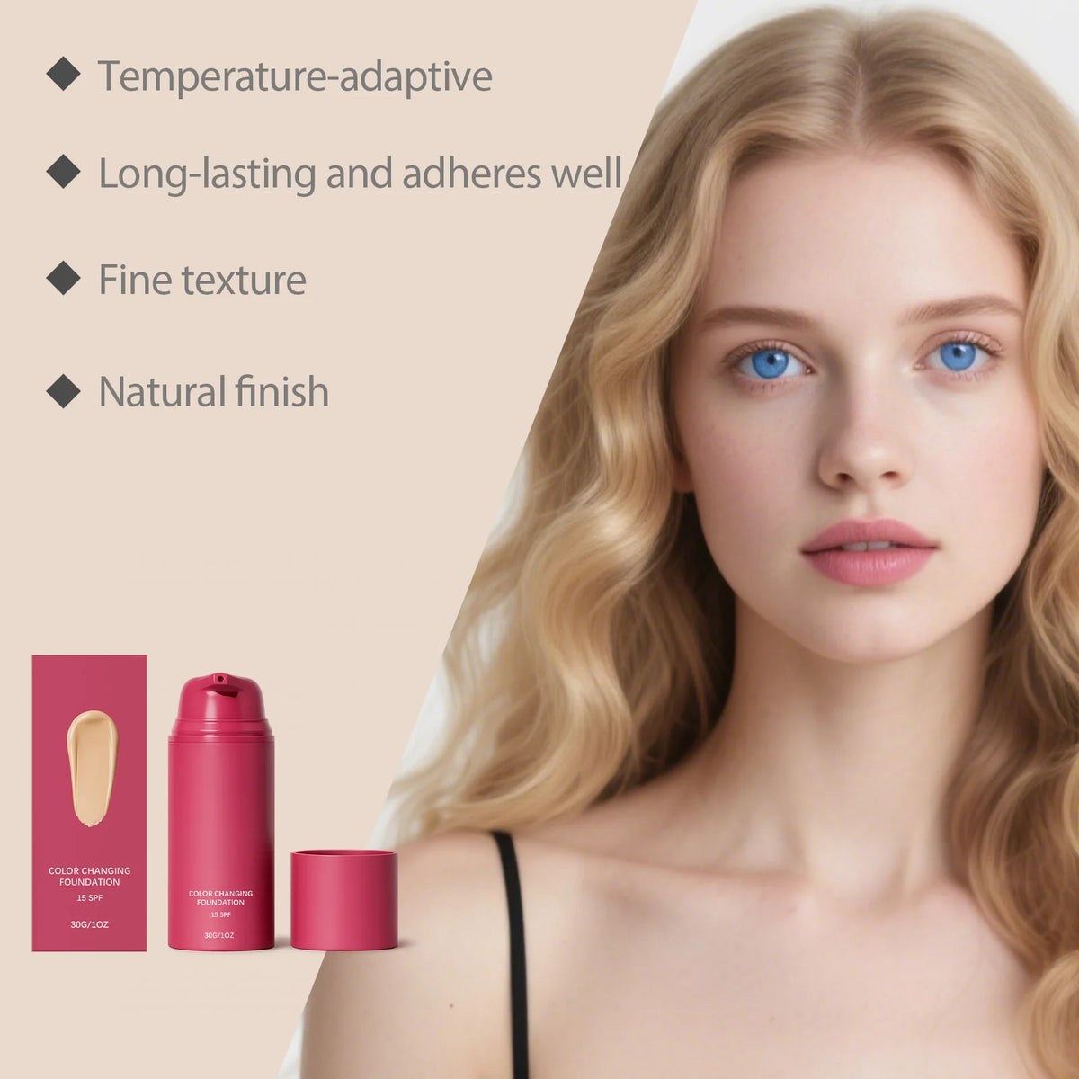 30G Face Color Changing Foundation Moisturizing Enhance Smoothness Improve Skin Texture Non-greasy Glowing Facial Foundation - AliExpress 66