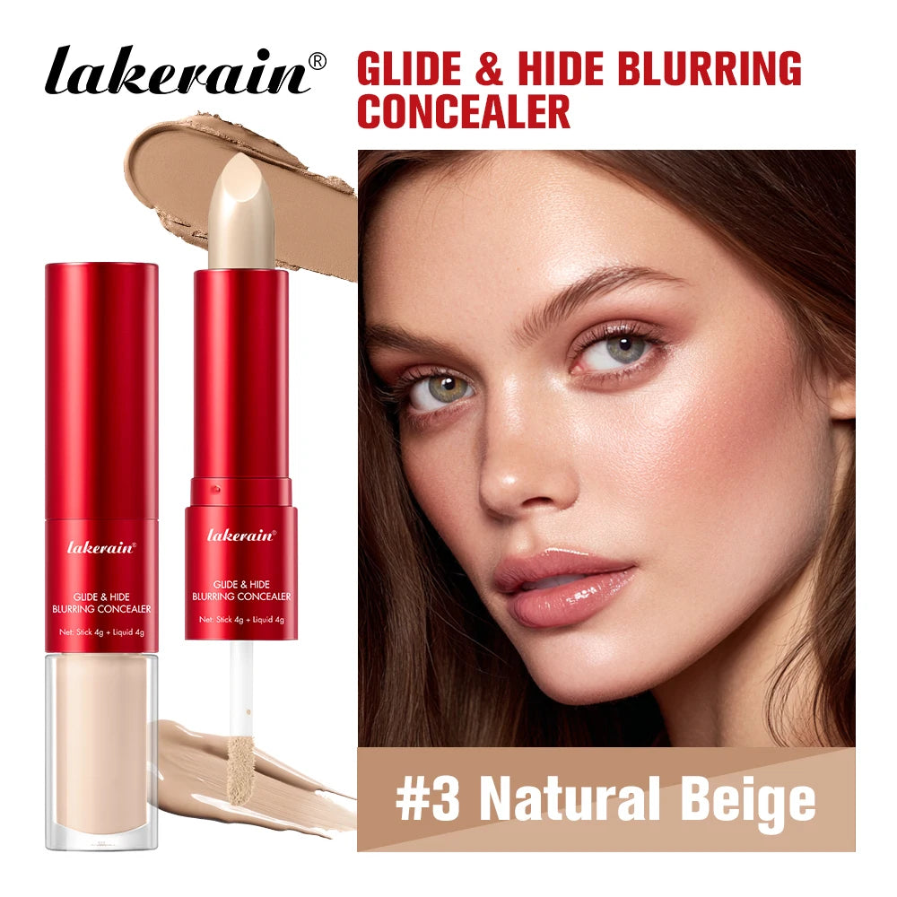 Lakerain 2 IN1 Concealer Fuzzy Stick Hydration Long Lasting Coverage Blemishes Conceals Dark Circles Liquid Concealer Cosmetics - AliExpress 66