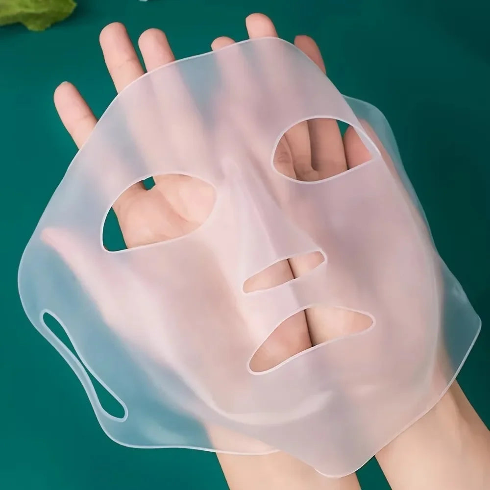 3D Silicone Mask Cover Fixed Mask Tool Ear Hanging Mask for Moisturizing Face Firming Facial Tool Moisturizing Facial Mask Cover