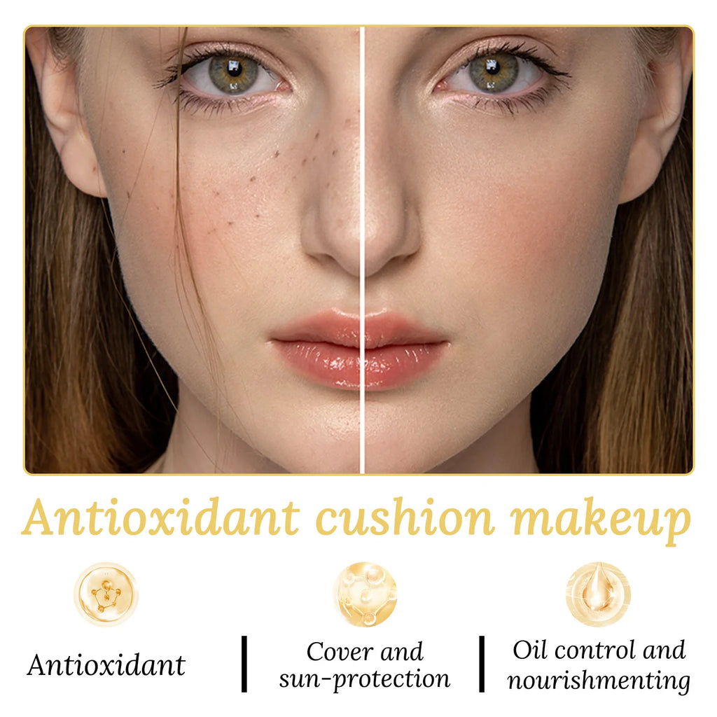 2 IN 1 Air Cushion Foundation+Matte Face Pressed Powder Makeup BB Cream Concealer Oil-control Waterproof Long-lasting Cosmetics - AliExpress 66