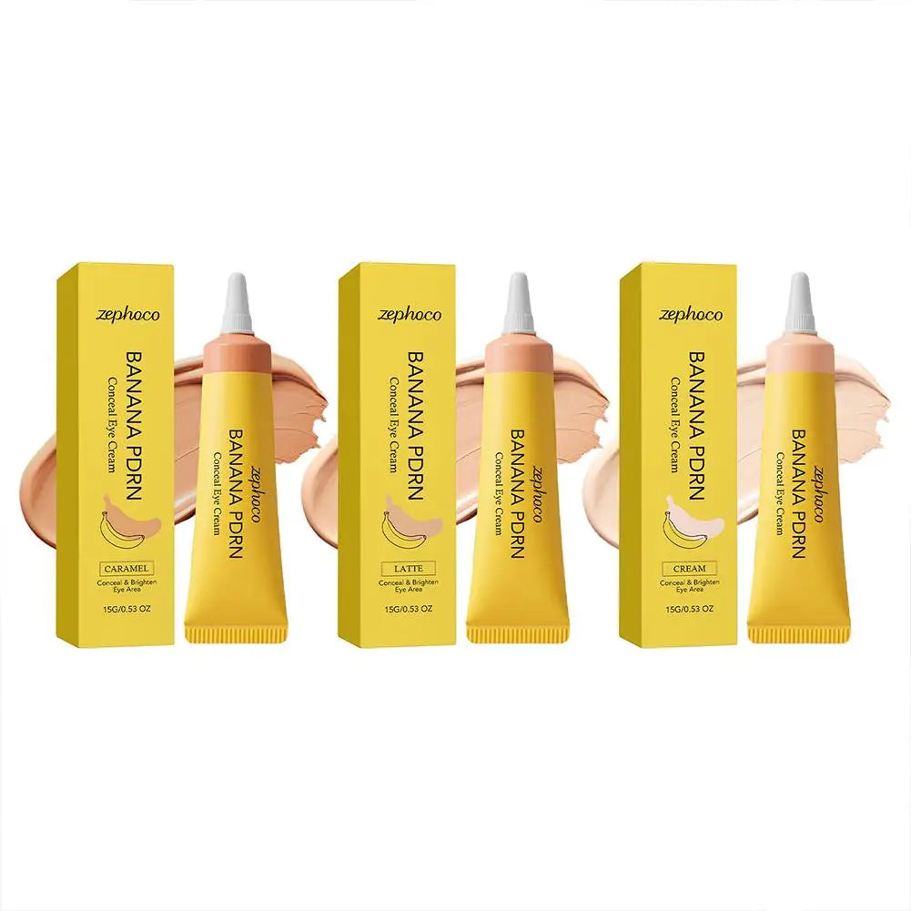 Premium Dark Circles Eye Concealer Banana Pdrn Cover Blemishes Brightener Lightweight Non-sticky Under-Eye Concealer Moisturizer
