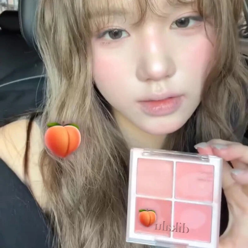4 Color Blush Cream Natural Nude Makeup Brightening Water Light Peach Cream Blush Milk Pink Cream Cheek Blusher Palette Cosmetic - AliExpress 66