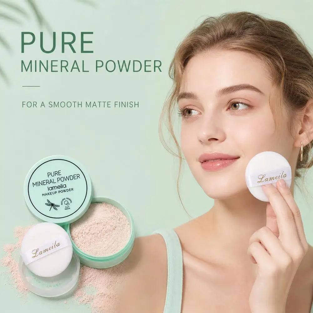 Loose Baking Setting Powder Oil-Control Pores Fine Lines Blur Velvety Waterproof Translucent Makeup For Long-Lasting Wear