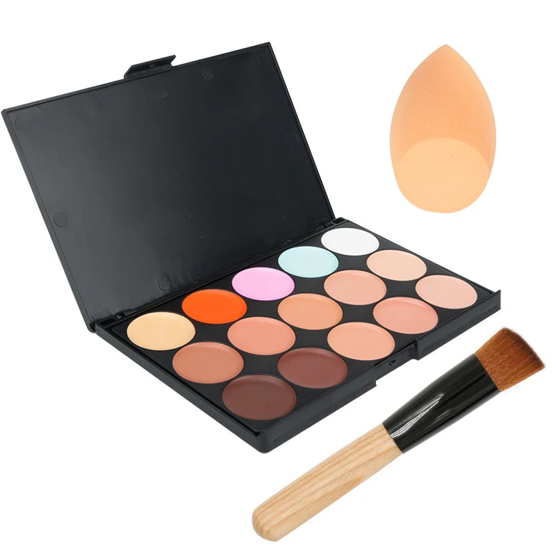 15 Colors Concealer Palettes Foundation Makeup Full Cover Contour Face Cream Base Primer Moisturizer Hide Blemish - AliExpress 66
