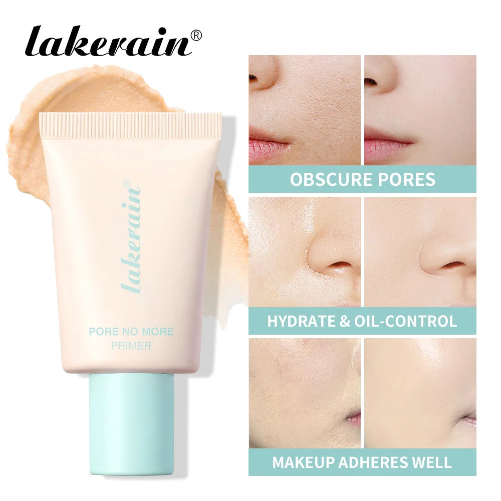 Lakerain Pore No More Makeup Primer Long Lasting Oil Control Hidden Pores Smooth Matte Makeup Effect Slightly Concealer Primer - AliExpress 66