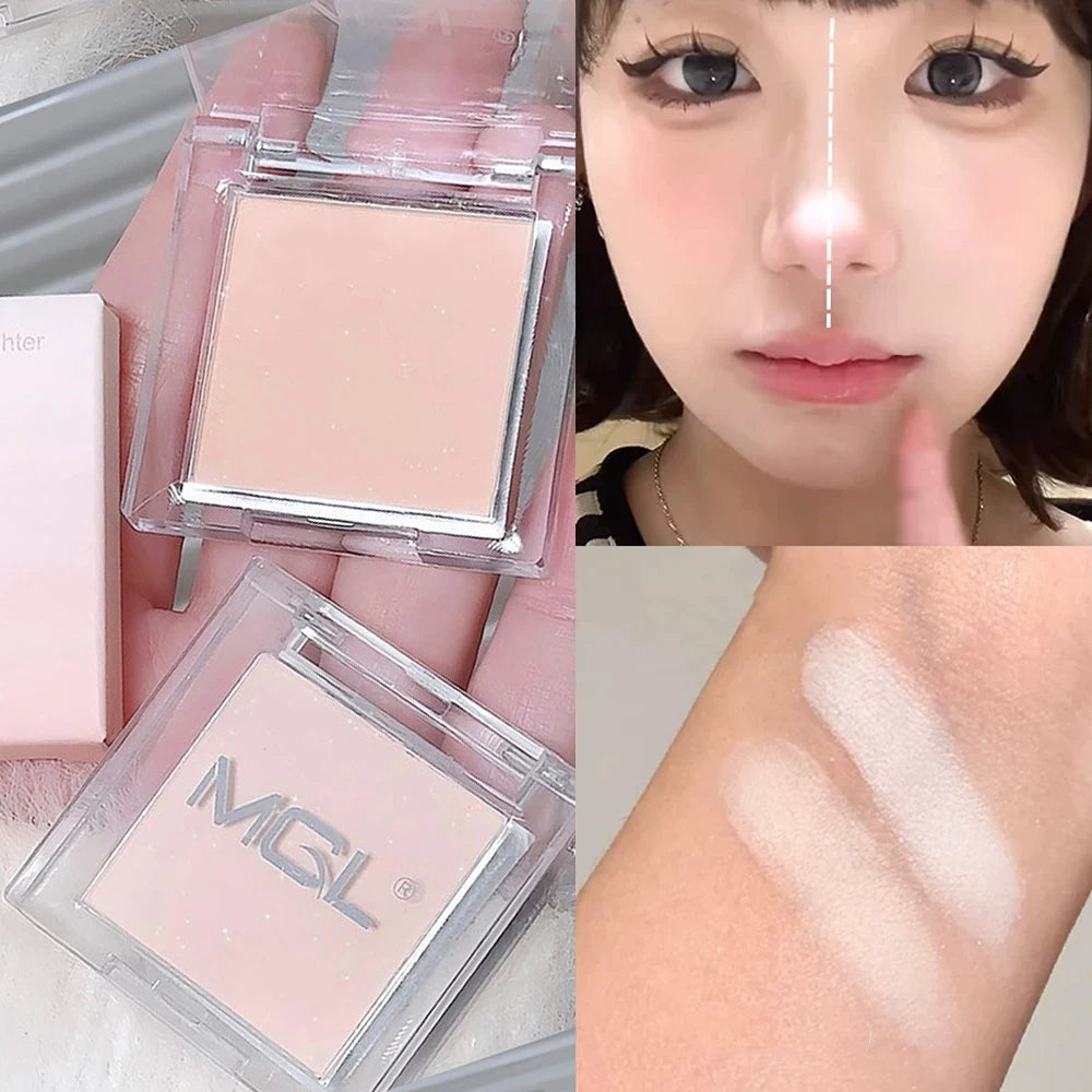 Single Color Highlighter Lying Silkworm Brightening Powder Natural Matte Aegyosal High Gloss Eye Makeup Palette Face Brighten