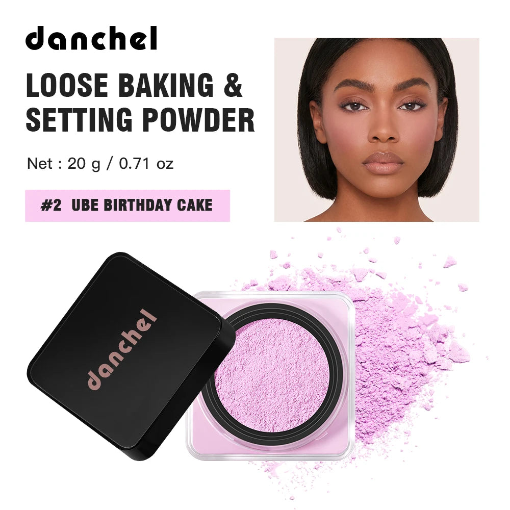 Loose Baking & Setting Powder Oil Control Sweat-proof 18h Long-lasting Wear Blurred Flaws Brighten Even Skin Tone Setting Powder