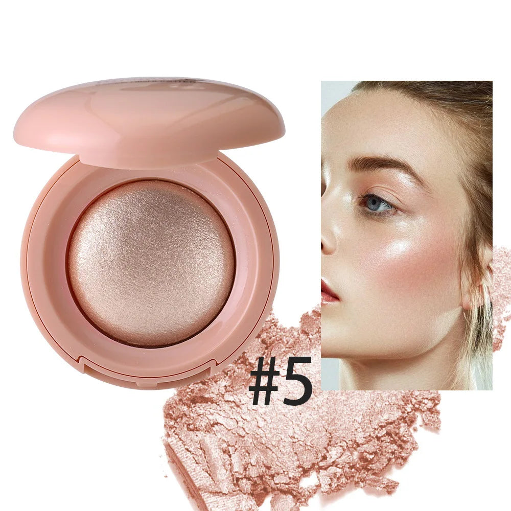 Glitter Highlight & Contour Palette Natural Brightening Three?dimensional Facial Shaping Shimmer Face Makeup Cosmetics