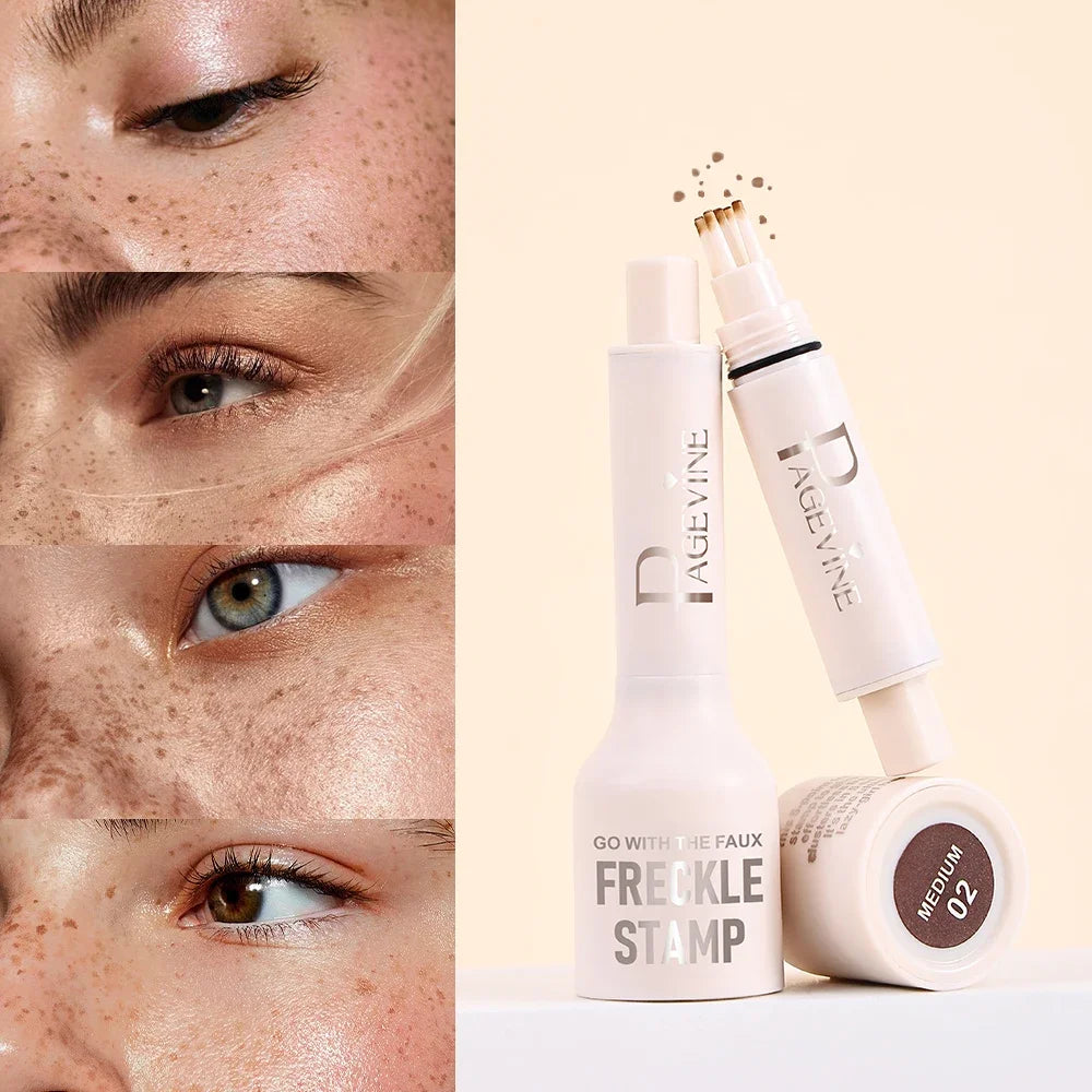 Fake Freckles Pen Waterproof Smudge Proof Fast Dry Freckle Stamp Tool Long Lasting Non Fade Five Point Dot Spot Stick - AliExpress 66