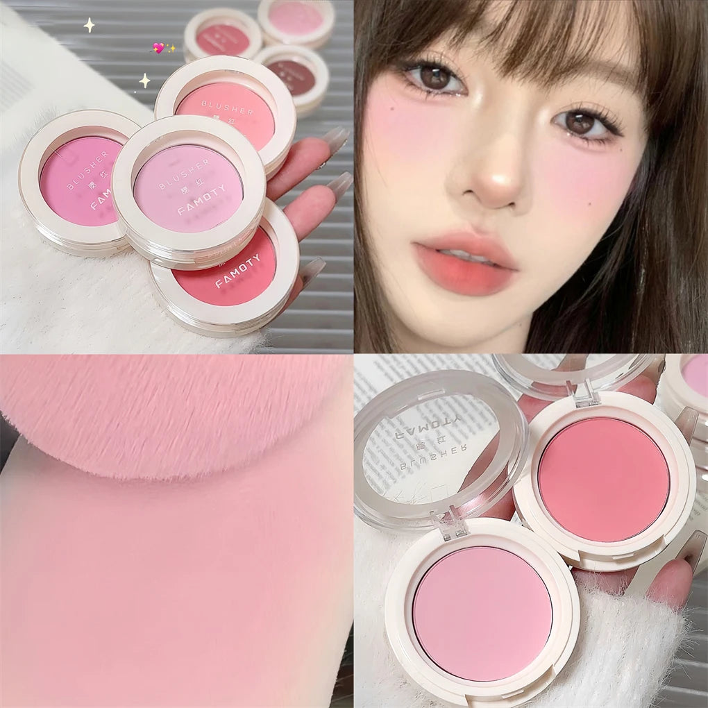 Monochrome Milk Peach Face Blush Pallete Mineral Pigment Cheek Blusher Powder Makeup Professional Contour Shadow Pink Blusher - AliExpress 66