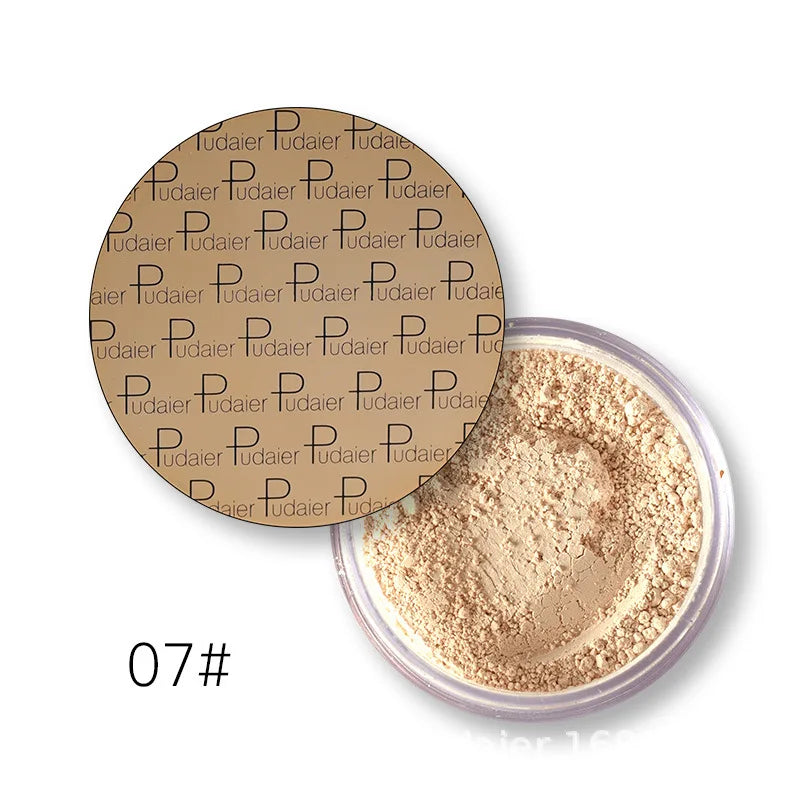 Pudaier 8 Colors Oil-control Loose Powder Waterproof Long-lasting Full Coverage Face Setting Powder Compact Makeup Cosmetics