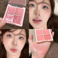 4 Color Cream Pink Peach Blush Palette Water Light Blusher Brightening Natural Lightweight Face Makeup Blush Rouge - AliExpress 66