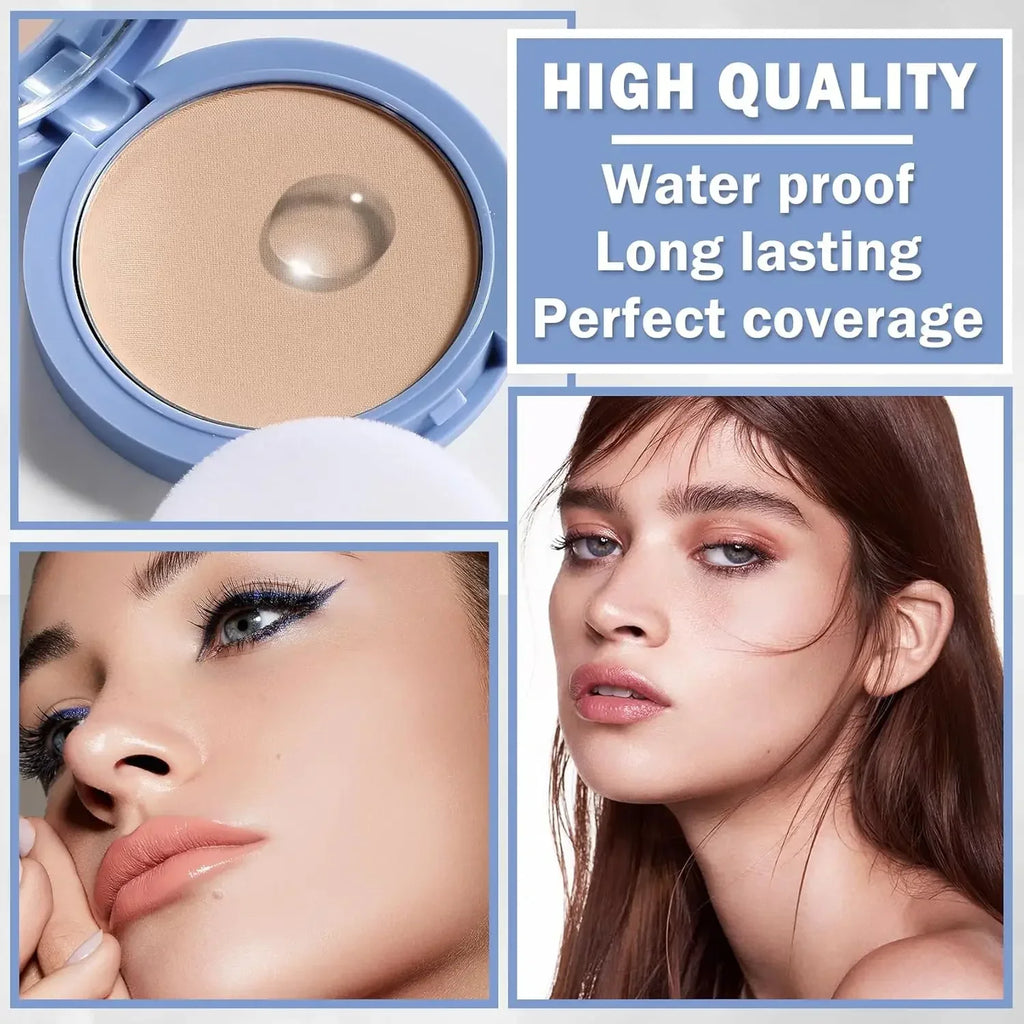 Long-Lasting Waterproof Silk Soft Mist Powder Cake Smooth Pressed Face Powder Oil Control Lady Polvo Texture for Makeup - AliExpress 66