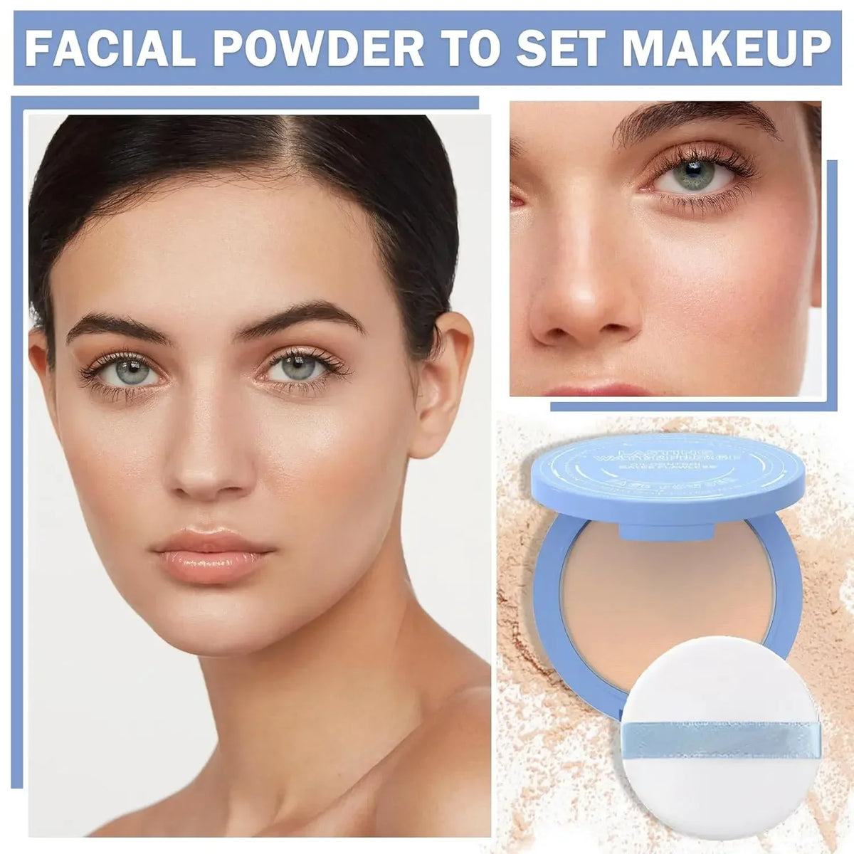 Long-Lasting Waterproof Silk Soft Mist Powder Cake Smooth Pressed Face Powder Oil Control Lady Polvo Texture for Makeup - AliExpress 66
