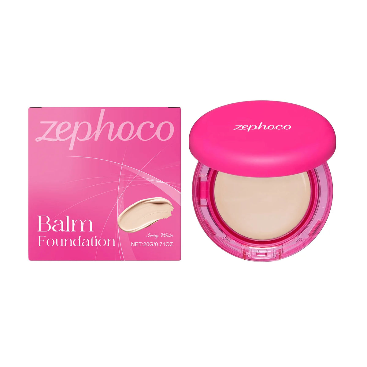 Zephoco Balm Foundation 4 Color Long Lasting Oil Control Age-Defying Matte BB Cream Foundation High Coverage Makeup Products 20g - AliExpress 66