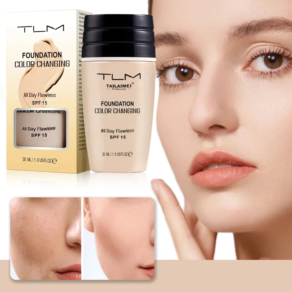 TAILAIMEI Foundation, Color Changing Formula, SPF15 Protection, Lightweight, Long-Lasting Makeup - AliExpress 66