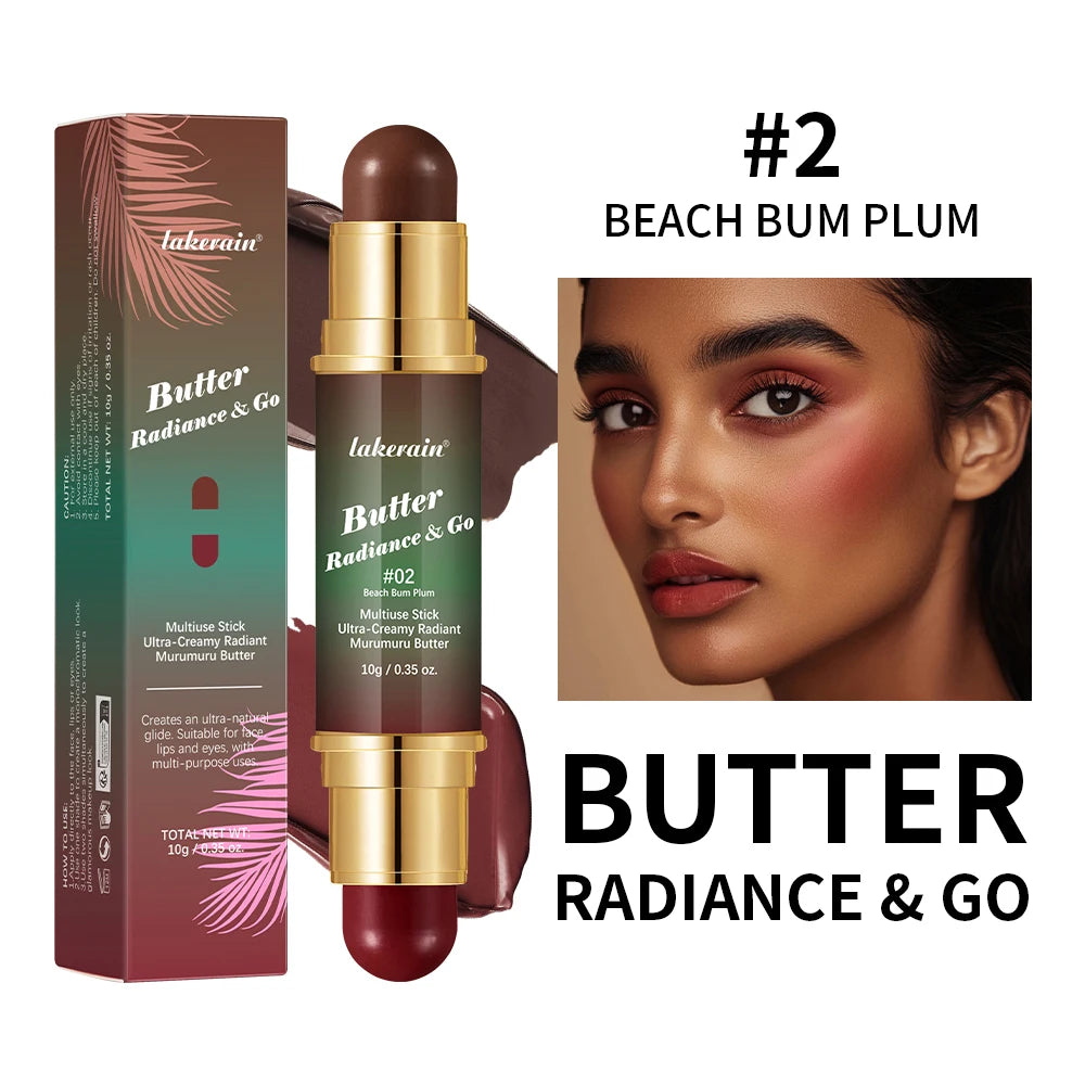 Butter Glow & Go Multiuse Stick Double-Headed Bronzer Blush Stick for Cheeks Contours Light Glossy Bronze&Pink Blusher Cosmetics - AliExpress 66