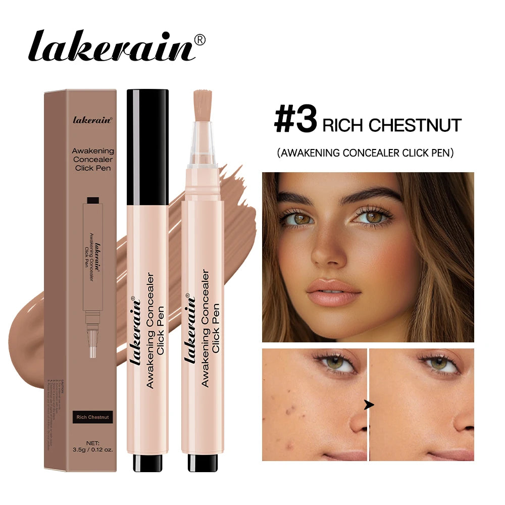 3 Colors Liquid Press Concealer Pen Detail Covering Acne Dark Circles Even Skin Tone Brightening Foundation Face Holding Makeup - AliExpress 66