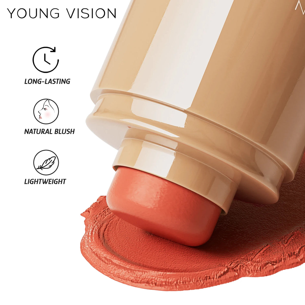 6-Color Pocket Blush with Matte Finish, Natural-Looking, Waterproof Lip and Cheek Dual-Use Creamy Texture Blush Stick - AliExpress 66