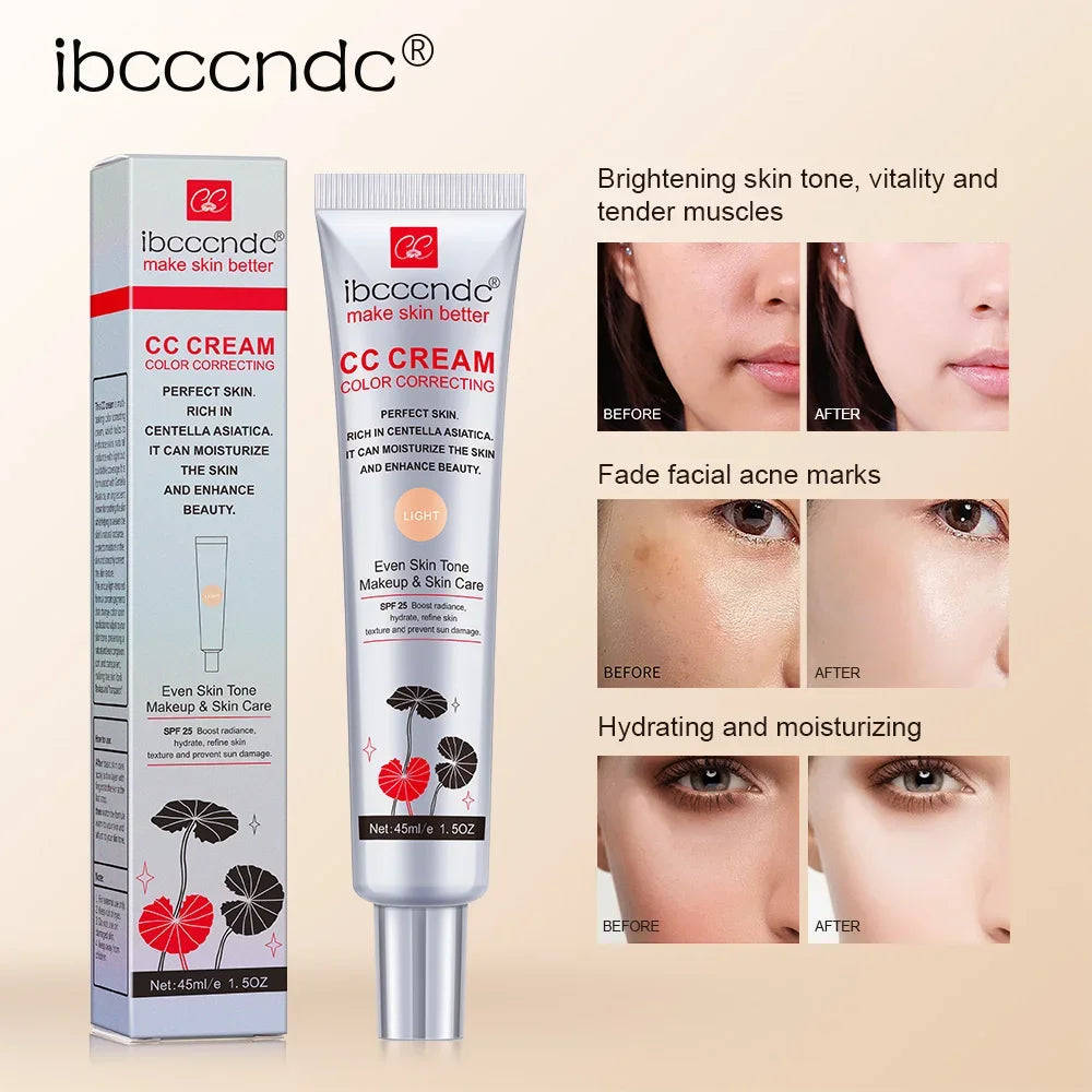 CC Cream for Face Concealer Makeup Foundation Concealer Full Coverage Cosmetics Base Female Cc Moisture erborian - AliExpress 66