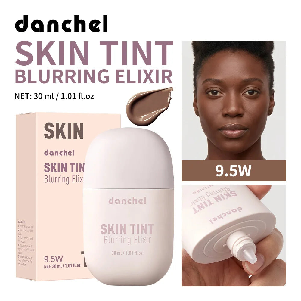 Skin Tint Blurring Elixir Hide Pores Fine Lines Even Skin Tone 12h Long-lasting Natural Finish Lightweight Breathable Skin Tint