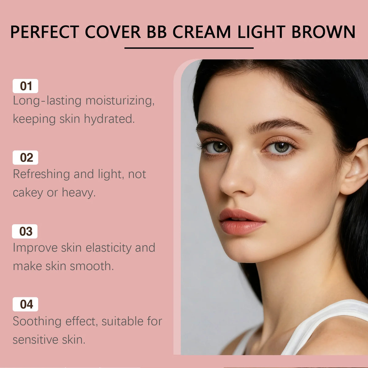 BB Cream SPF 42 PA +++ Tinted Moisturizer for Face Full Coverage Concealer Liquid Foundation Makeup for Dark Circles Fine Lines - AliExpress 66