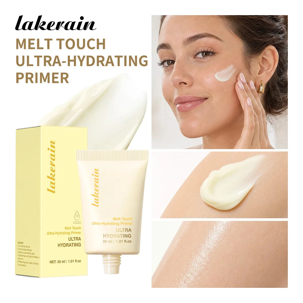 Melt Touch Ultra-Hydrating Primer Long-Lasting Hydration Correct Rough Pore Dewy Glass Effect Base Butter Moisturising Primer