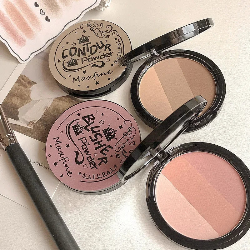 2/3 Color Bronzer Highlighter Palette Face Matte Brown Coffee Contour Shadow Powder Rose Pink Blush Highgloss Illuminator Makeup - AliExpress 66