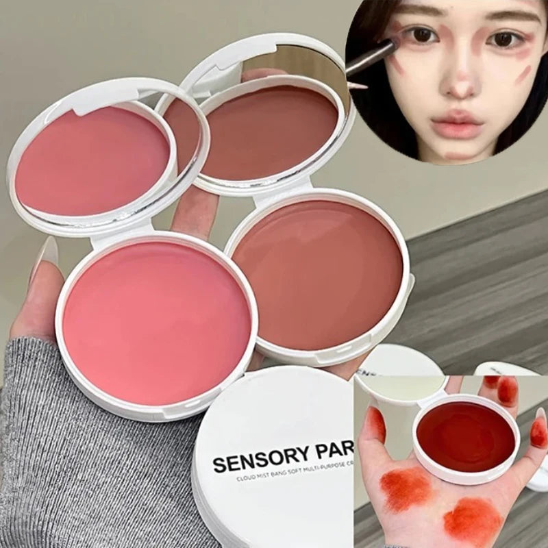 Mousse Lip and Cheek Balm Red Brown Korean Style Matte Blush & Lip Tint Cream High Pigment Moisturizing Lasting Blusher Makeup - AliExpress 66
