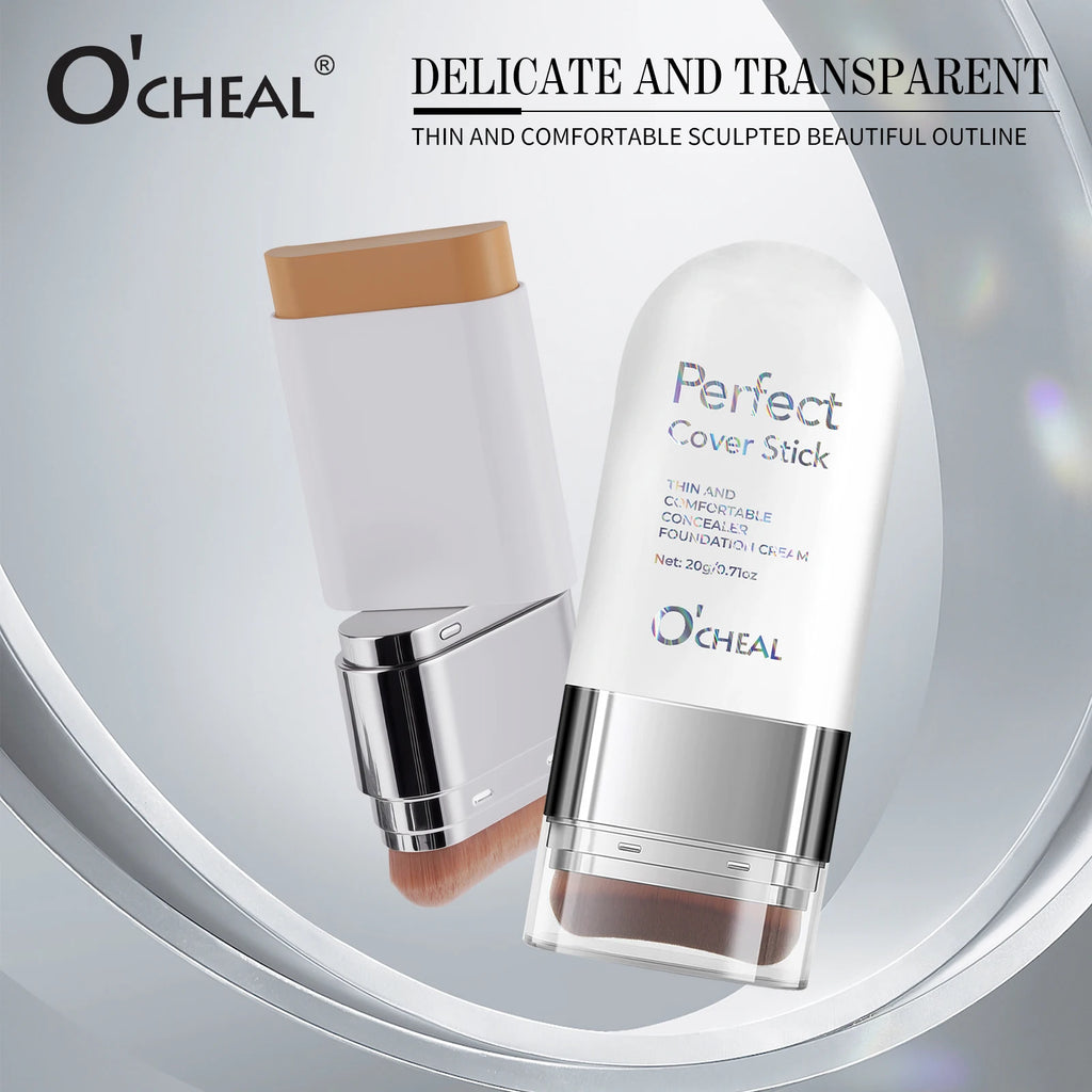 O'CHEAL Perfect Cover Stick Thin And Comfortable Concealer Foundation Cream Stick Instant Natural Waterproof Long-lasting Makeup - AliExpress 66