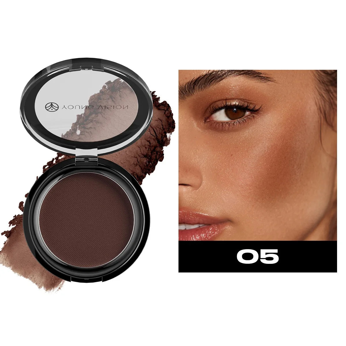 Dark Skin Matte Mineral Finishing Bronzer Contour Oil-control Long-lasting 5IN1 Hairline Concealer Nose Shadow Powder Palette - AliExpress 66