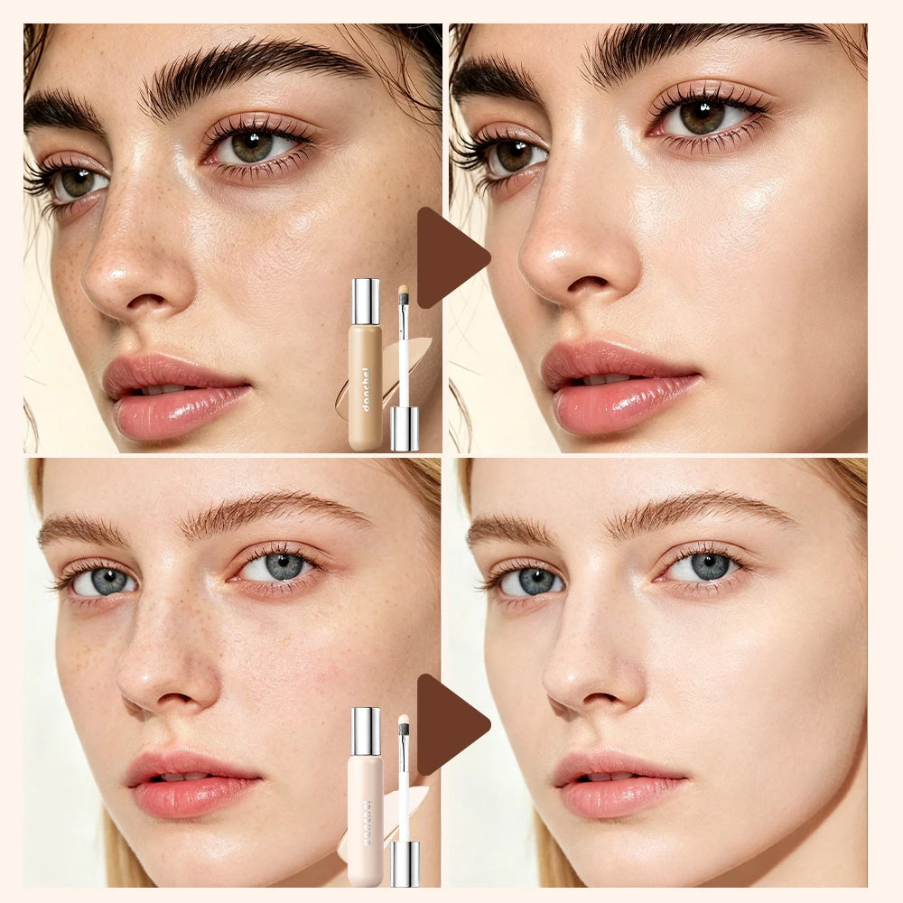 8 Shade Full Coverage Concealer Liquid Foundation Perfector Concealer Makeup High Coverage Base Makeup Cushion Foundation Cream - AliExpress 66