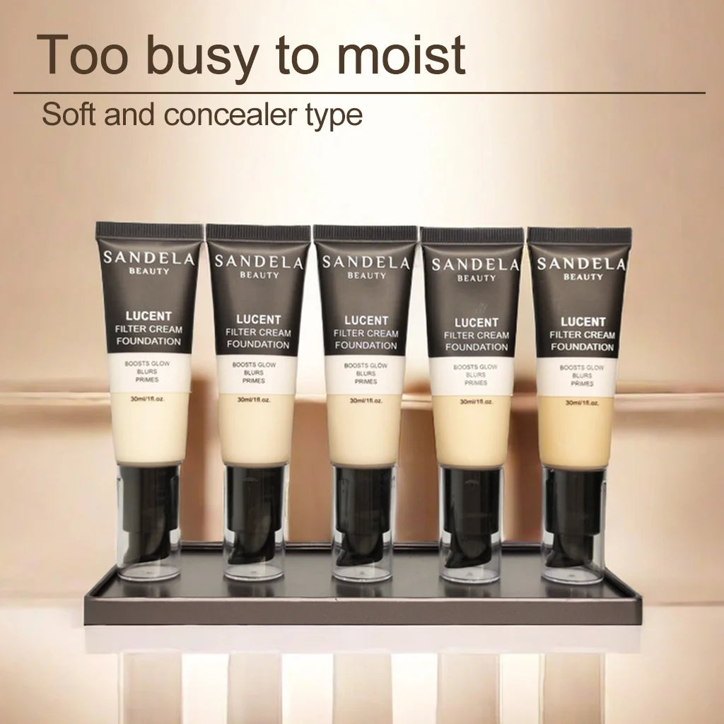 Sandela Foundation Tinted Moisturizer Liquid Foundation Makeup Face Make Up Concealer Waterproof - AliExpress 66