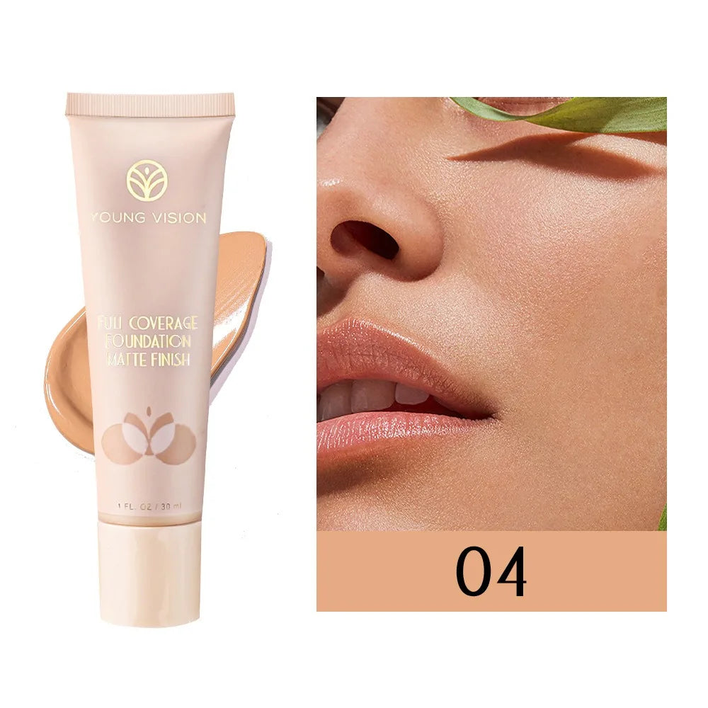 30ml Professional Matte Liquid Foundation Waterproof Long Lasting Face Concealer Full Coverage Foundation Cream Women Makeup - AliExpress 66
